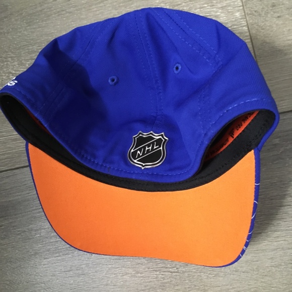 Adidas New York Islanders Flexfit Hat Sz S/M Blue/Orange - Picture 5 of 13